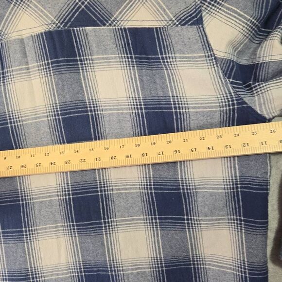 Vintage Big Mac JC Penney Men's 2XL shirt Jacket Shacket Gray Plaid Flannel Sher - Picture 9 of 11